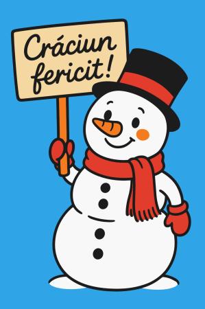 Ateliere cu nisip colorat - Plansa cu nisip colorat - Cu om de zapada si cu un mesaj