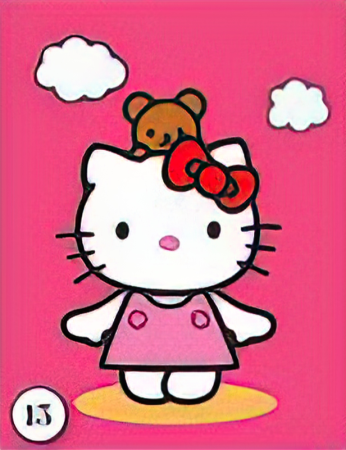 Ateliere cu nisip colorat - Plansa cu nisip colorat - Pisicuta cu cirese- nisip inclus - toate culorile din imagine