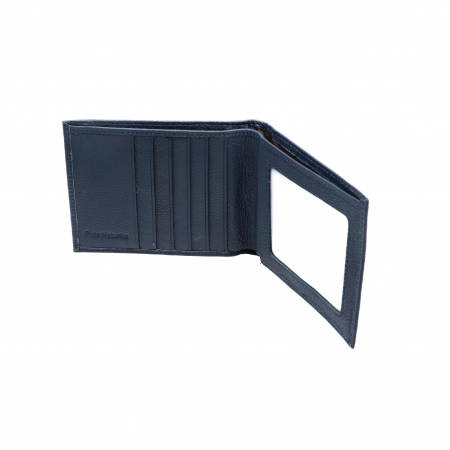 Portofel piele naturala pentru barbati albastru inchis [2]