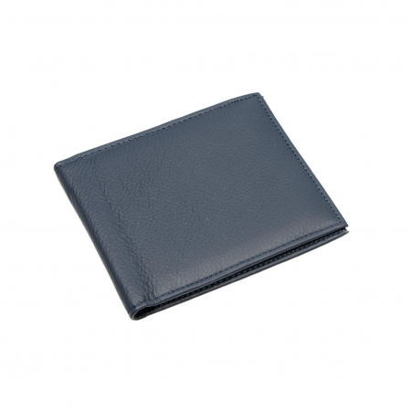 Genti si portofele barbati din piele naturala - Portofel piele naturala pentru barbati albastru inchis