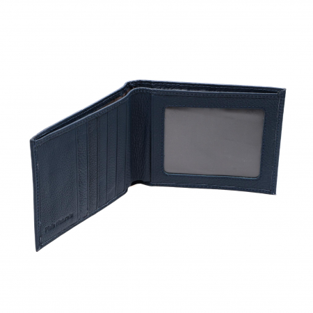 Portofel piele naturala pentru barbati albastru inchis [3]