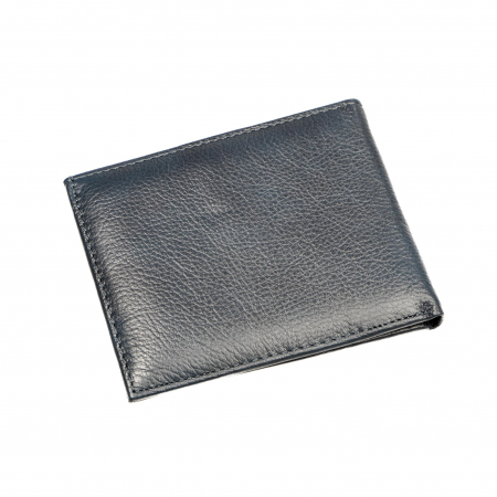 Portofel piele naturala pentru barbati cu inchidere pe magnet- albastru inchis [1]