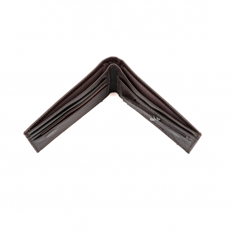 Portofel piele naturala pentru barbati cu inchidere pe magnet- maro inchis [2]