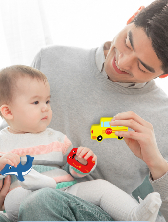 Puzzle cognitiv lemn - masinute [3]