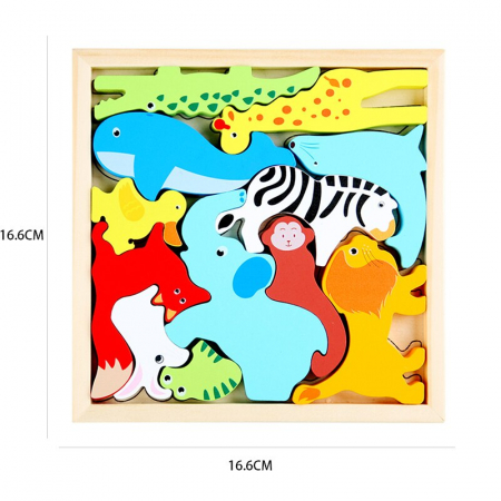 Puzzle cognitiv lemn - zoo [1]