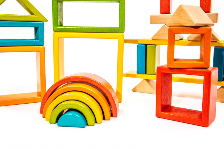 Puzzle din figuri geometrice - jucarii Montessori [3]