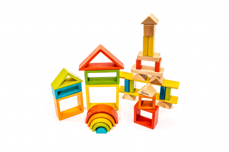 Puzzle din figuri geometrice - jucarii Montessori [2]