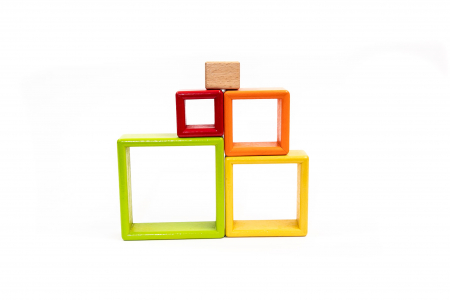 Puzzle din figuri geometrice - jucarii Montessori [3]