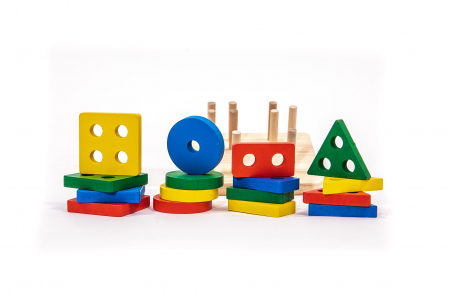 Puzzle din figuri geometrice - jucarii Montessori [1]