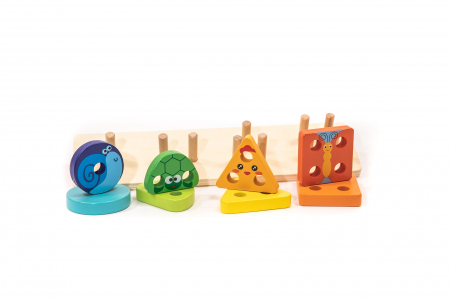 Puzzle din figuri geometrice - jucarii Montessori [1]