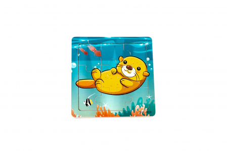 Puzzle din lemn cu animale - jucarii Montessori [0]