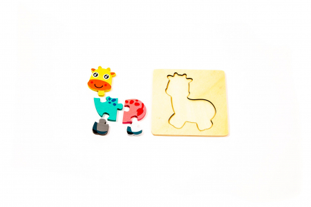Puzzle din lemn cu animale - jucarii Montessori [1]