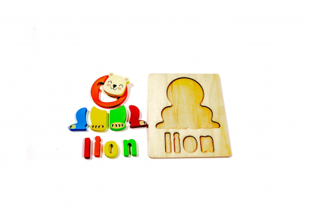 Puzzle din lemn cu animale - jucarii Montessori [1]