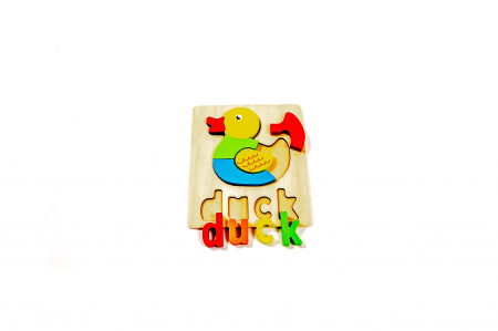 Puzzle din lemn cu animale - jucarii Montessori [1]