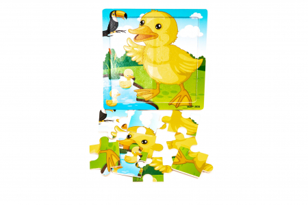 Puzzle din lemn cu animale - jucarii Montessori [2]