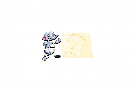 Puzzle din lemn cu animale si tabla inmultirii - jucarii Montessori [1]