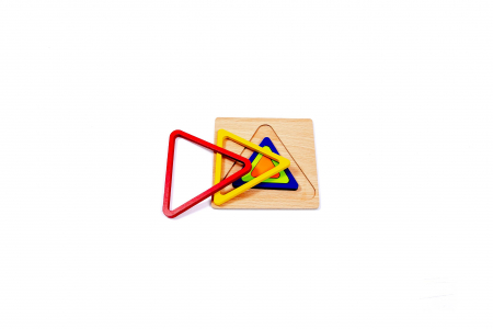 Puzzle din lemn cu forme geometrice - jucarii Montessori [1]