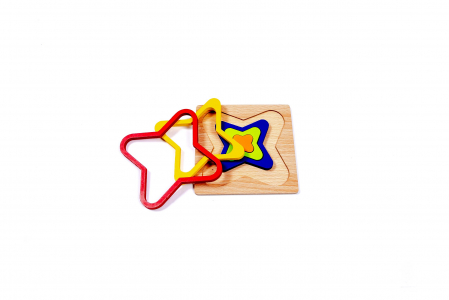 Puzzle din lemn cu forme - jucarii Montessori [2]