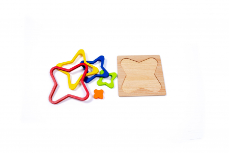 Puzzle din lemn cu forme - jucarii Montessori [1]