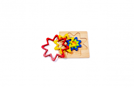 Puzzle din lemn cu forme - jucarii Montessori [1]