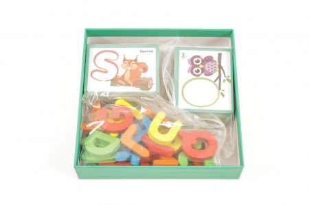 Puzzle din lemn cu litere si animale - jucarii Montessori [2]
