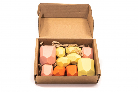 Puzzle din pietre lemnoase - jucarii Montessori [0]