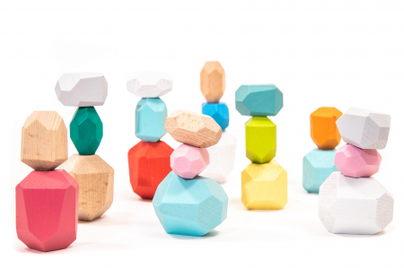 Puzzle din pietre lemnoase - jucarii Montessori [1]