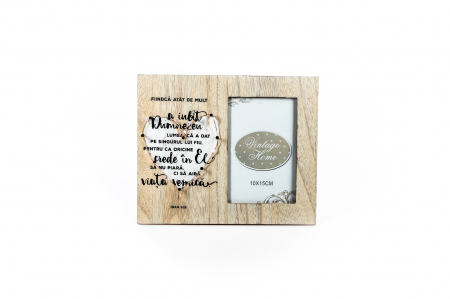 Rame foto din lemn - Rama foto din lemn cu mesaj