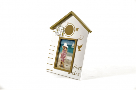 Rame foto din lemn - Rama foto din lemn in forma de casuta