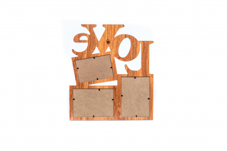 Rama foto din lemn cu 3 poze [2]