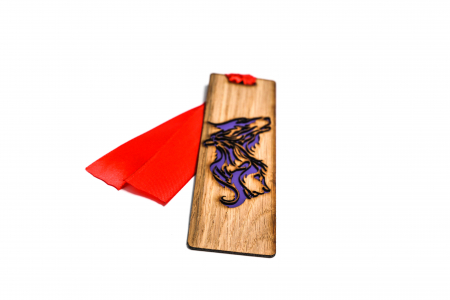 Semn de carte din lemn cu 3 animale [1]