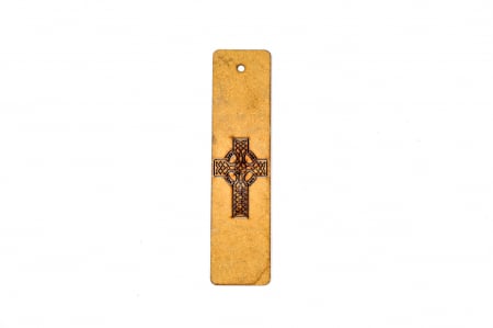 Semn de carte din lemn cu o cruce [0]