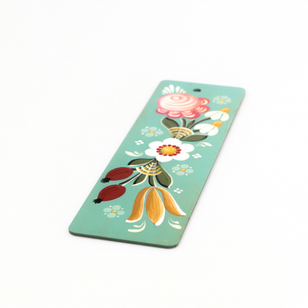 Semn de carte pictat cu flori diverse [1]