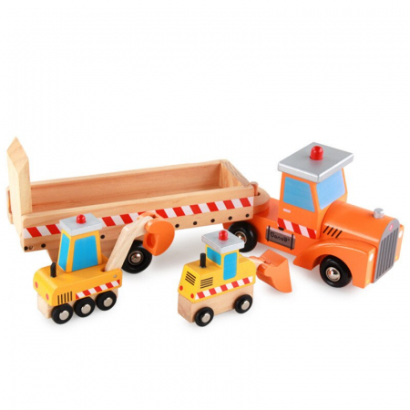 Set camion din lemn cu accesorii - jucarie Montessori [0]