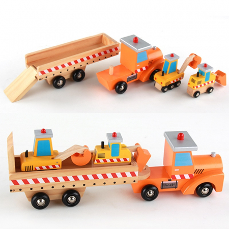 Set camion din lemn cu accesorii - jucarie Montessori [4]