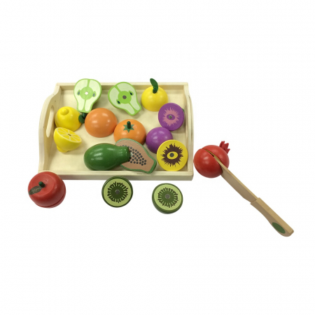 Set Montessori cu fructe din lemn [2]