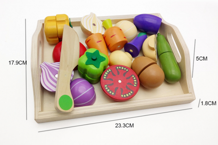 Set Montessori cu legume din lemn [1]