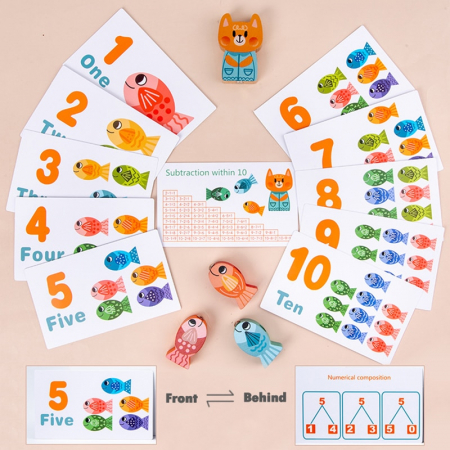 Joc magnetic multifunctional cu pestisori din lemn [3]