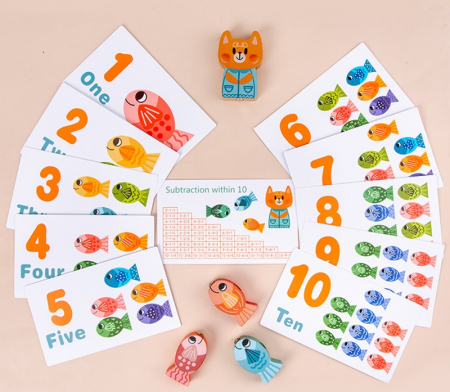 Joc magnetic multifunctional cu pestisori din lemn [6]