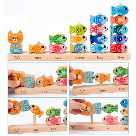 Joc magnetic multifunctional cu pestisori din lemn [7]