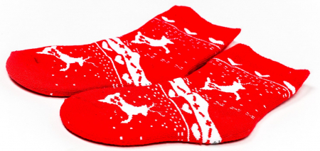 Sosete calduroase cu motive de Craciun - Reni [2]