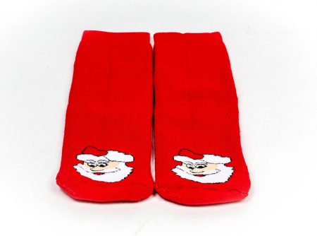 Sosete calduroase cu motive de Craciun pentru adulti - Mos Craciun [0]