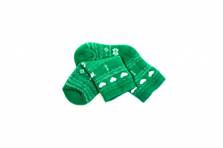 Sosete calduroase cu motive de Craciun - reni [1]