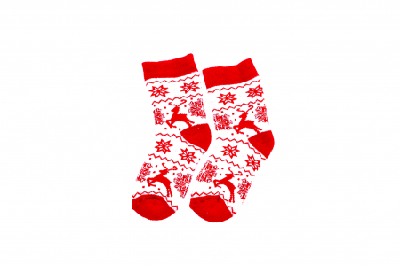 Sosete de Craciun - Sosete calduroase cu motive de Craciun - reni