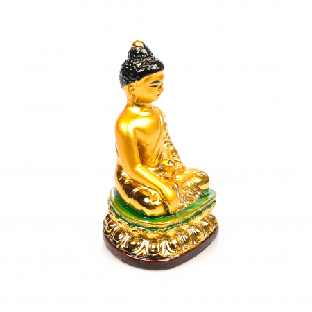 Statueta budista Feng Shui aurita pentru noroc si armonie [2]