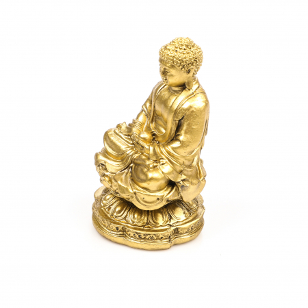 Statueta budista Feng Shui aurita pentru noroc si armonie [4]