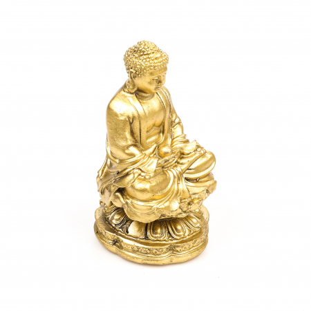 Statueta budista Feng Shui aurita pentru noroc si armonie [3]