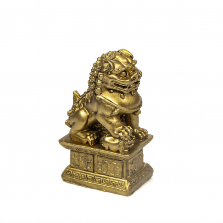 Statueta Feng Shui Cainele fu cu laba deasupra unei mingi pentru bogatie [8]