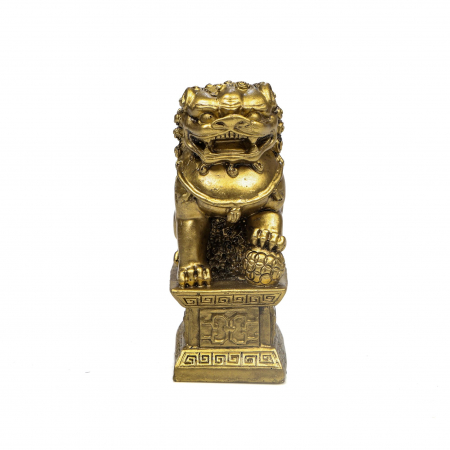 Feng Shui - Statueta Feng Shui Cainele fu cu laba deasupra unei mingi pentru bogatie