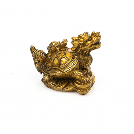 Statueta Feng Shui Broasca Testoasa cu cap de dragon si broscuta, pentru noroc si bunastare [0]